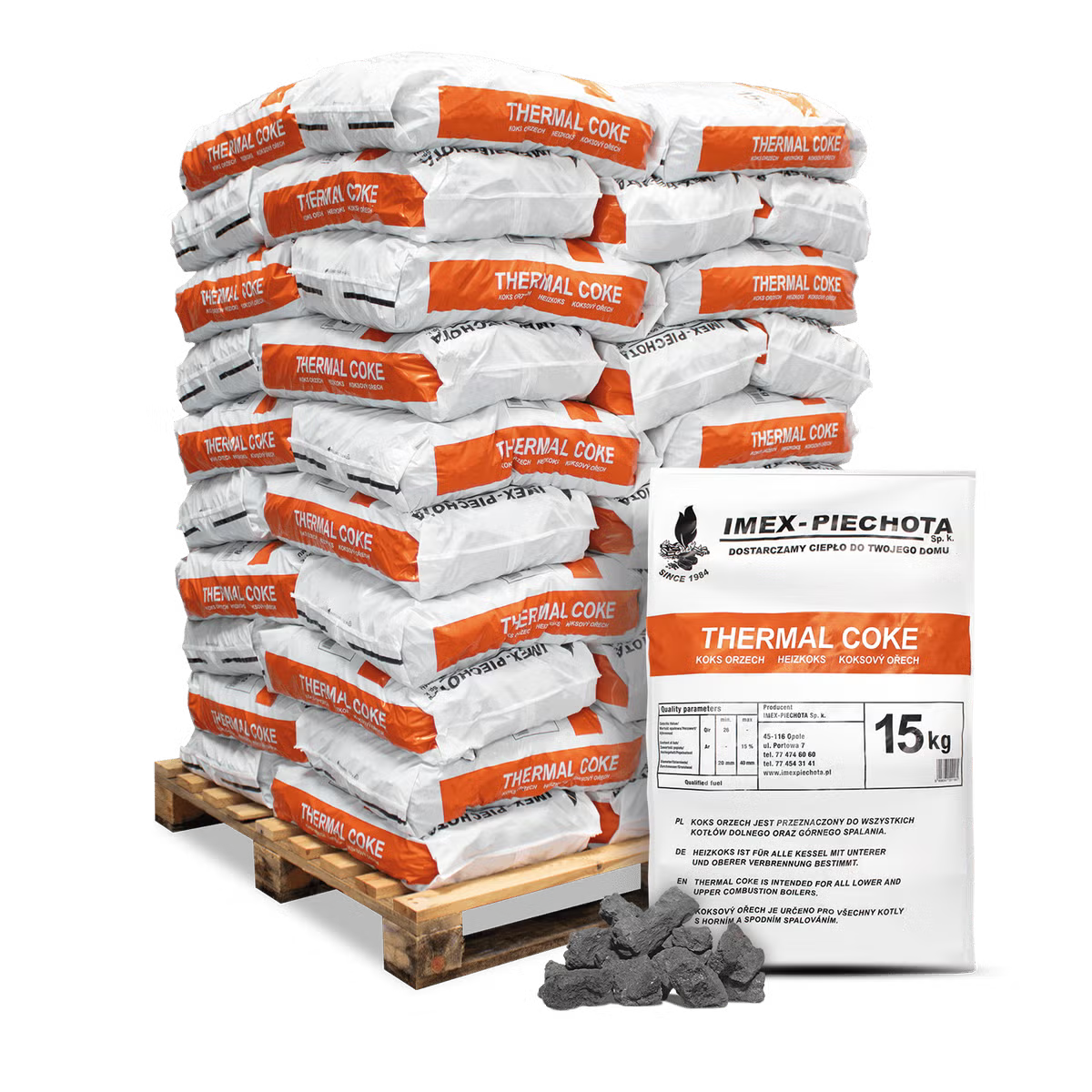 ANMAG Kokskohle 20-40 mm 750 kg (50 x 15 kg) 1 Palette – Bild 1