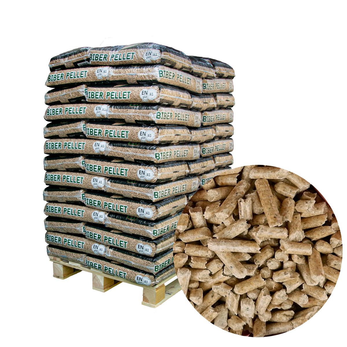 990kg Nadelholz Pellets - "Biber"