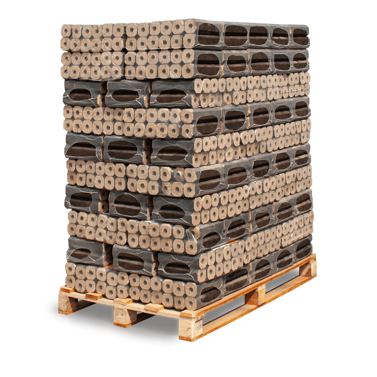 PiniKay Hartholzbriketts Oktagon – mit Zugloch (Palette 960 kg) – Bild 4