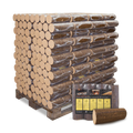 Pollmeier Buchenbriketts Nestro – rund ohne Loch (960 kg Palette) – Bild 1