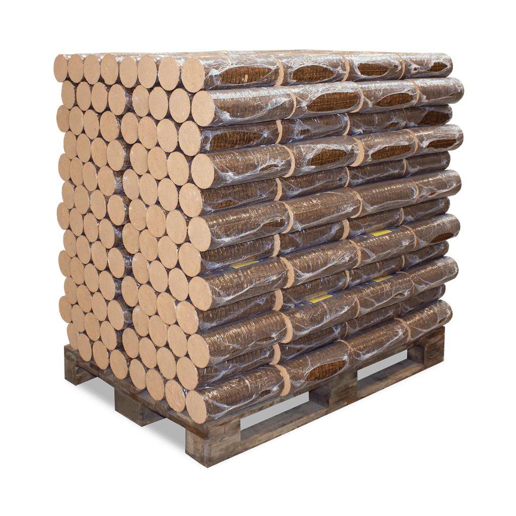 Pollmeier Buchenbriketts Nestro – rund ohne Loch (960 kg Palette) – Bild 2