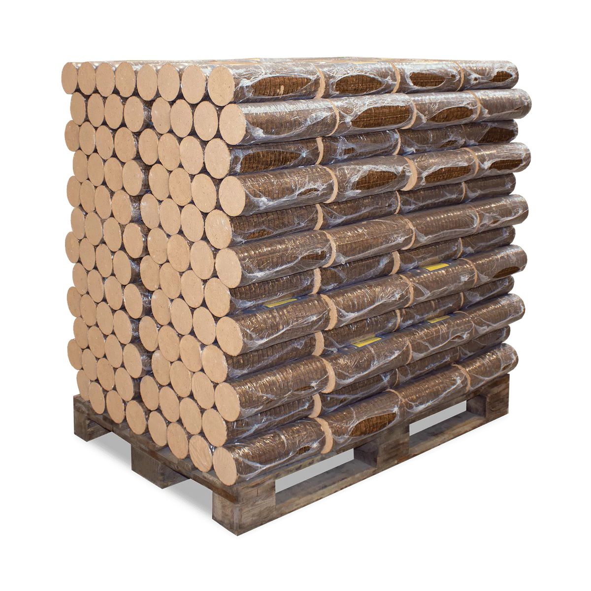 Pollmeier Buchenbriketts Nestro – rund ohne Loch (960 kg Palette) – Bild 2