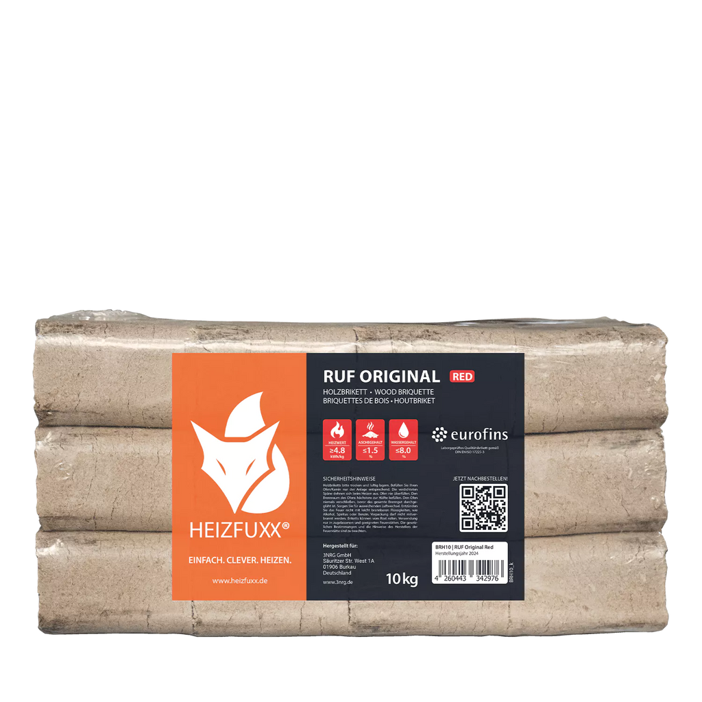 RUF Original Red Hartholzbriketts – 960 kg Palette – Bild 3