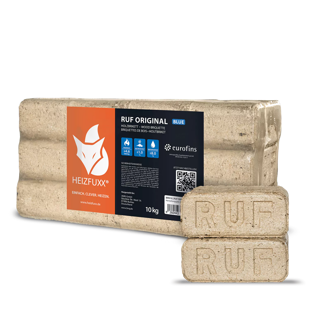 RUF Original Blue Weichholzbriketts – 960 kg Palette – Bild 3