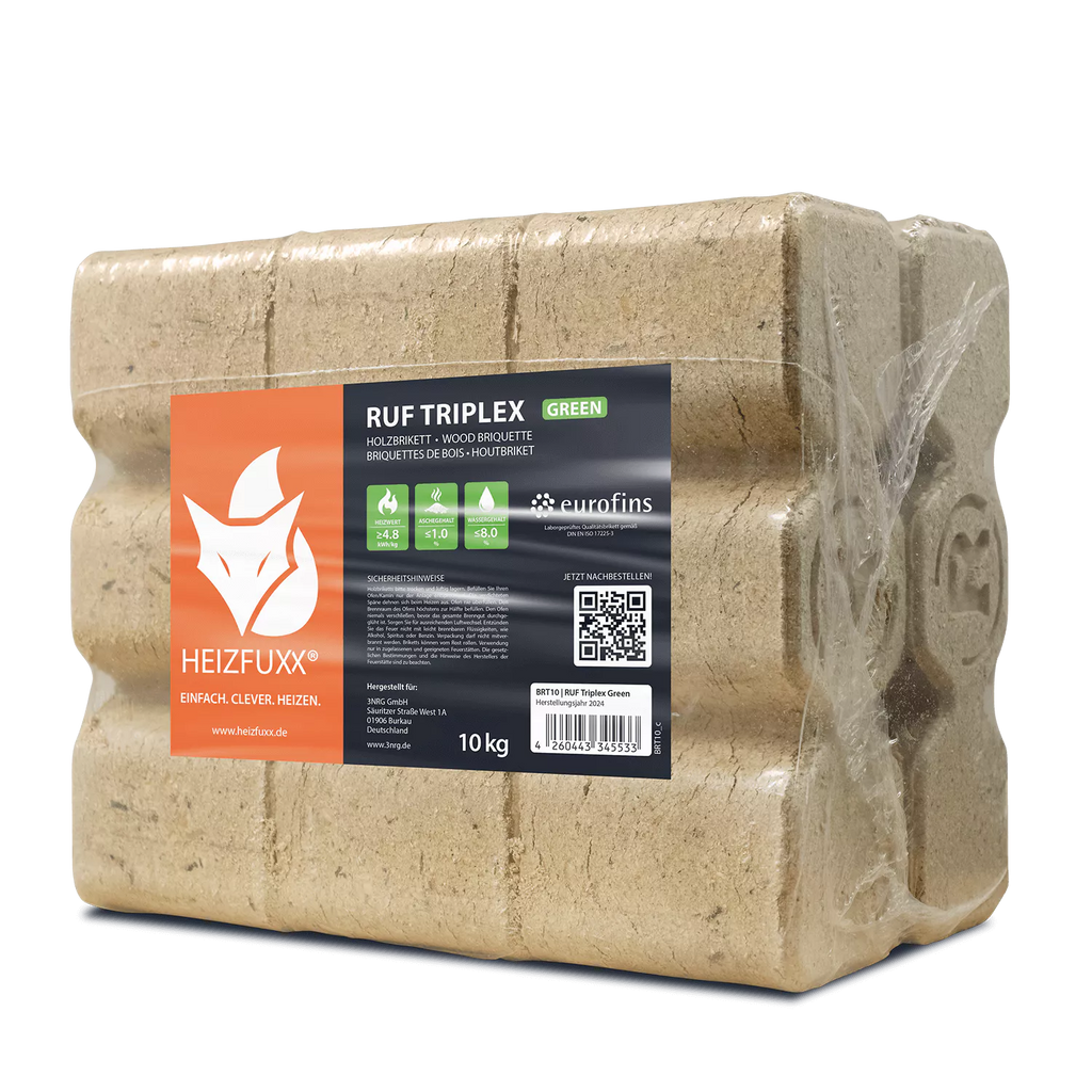 RUF Triplex Green Weichholzbriketts – 960 kg Palette – Bild 4