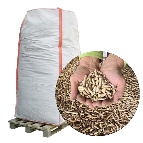 1000kg Eichen-Pellets - ENplusA1 - BigBag auf Palette