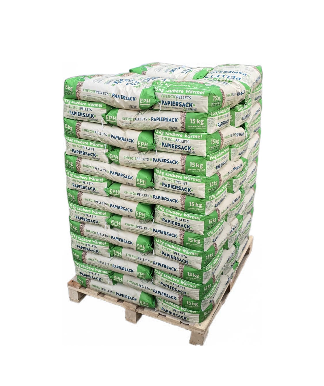 975kg Deutsche Nadelholz-Pellets "EPH" im Papier-Sack