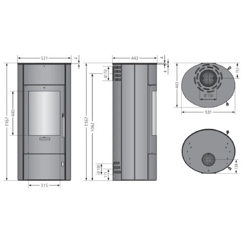 Kaminofen Oranier Polar W+ 2.0 | 6,5 kW – Bild 3