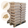 960kg Runde Nadelholz Briketts in 10kg Packungen