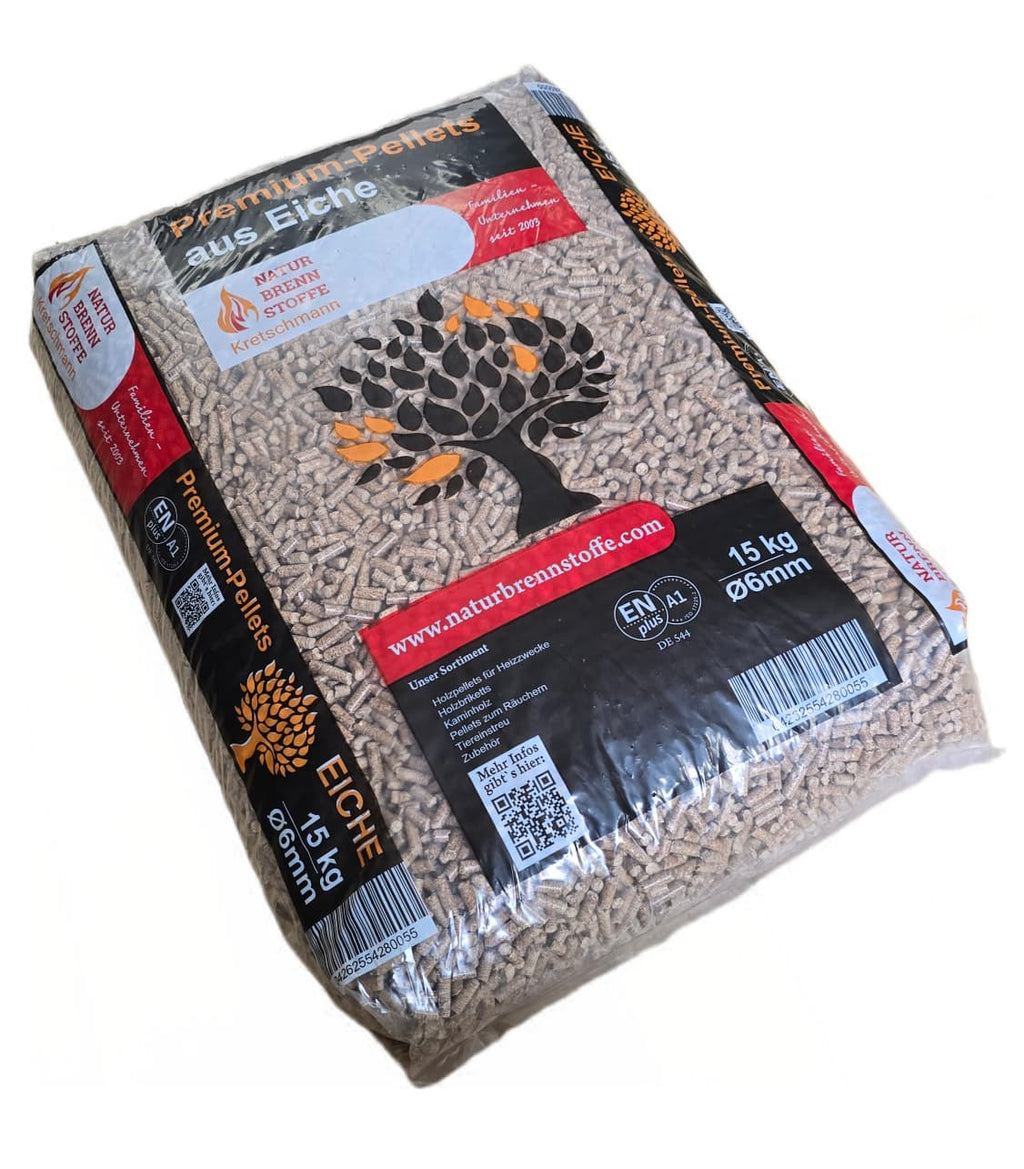 990kg Eichen-Pellets "Naturbrennstoffe" ENplusA1