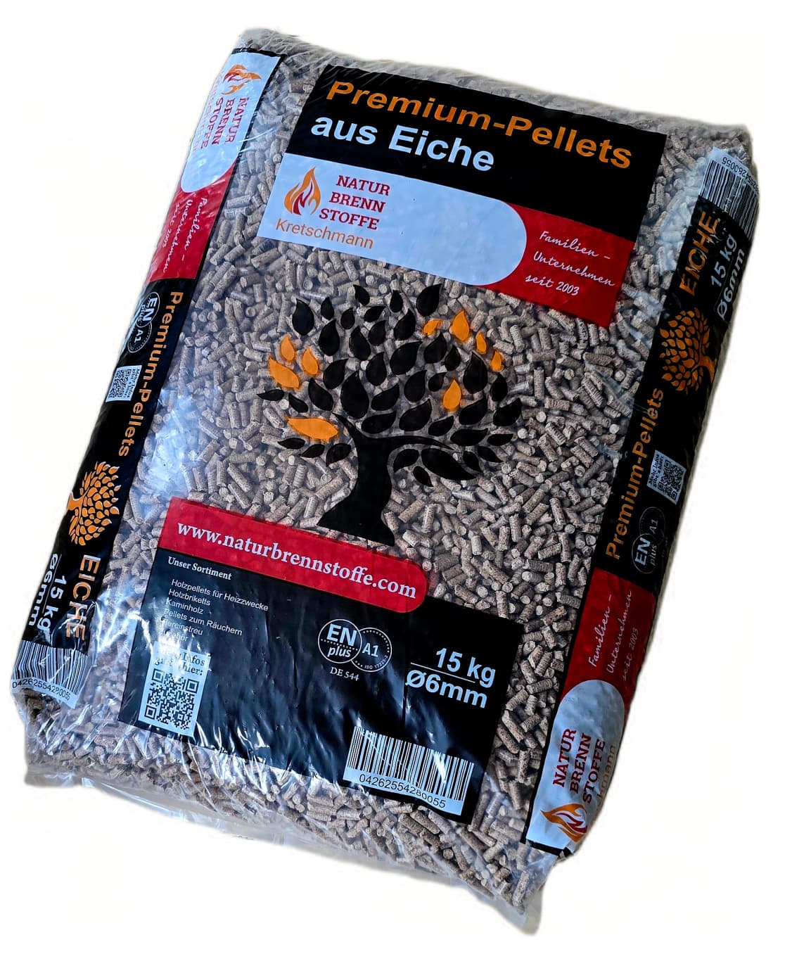 990kg Eichen-Pellets "Naturbrennstoffe" ENplusA1
