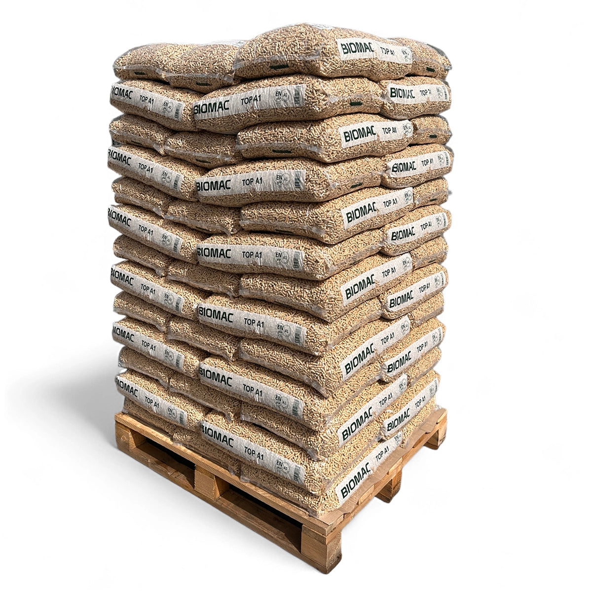 BIOMAC Holzpellets A1 – Palette (65 × 15 kg) – Bild 3