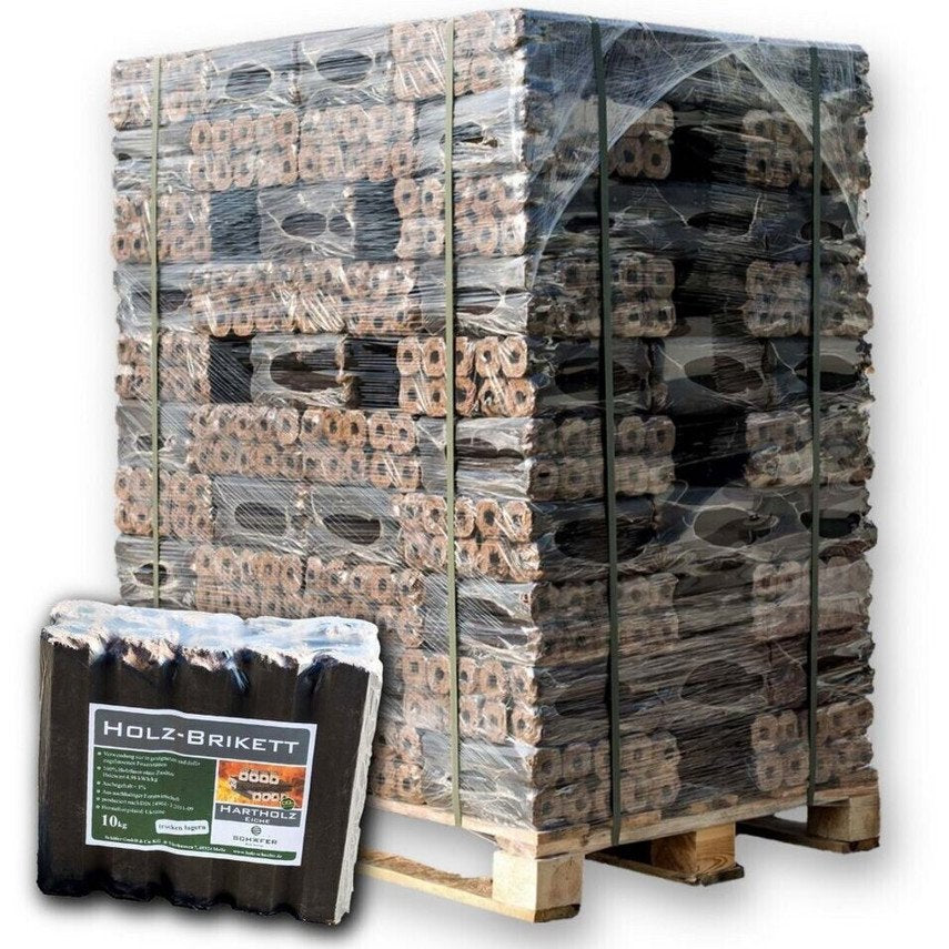 Eichenbriketts Palette 960 kg von holz4home (H4H169) - Hochwertige Brennstoffe – Bild 1