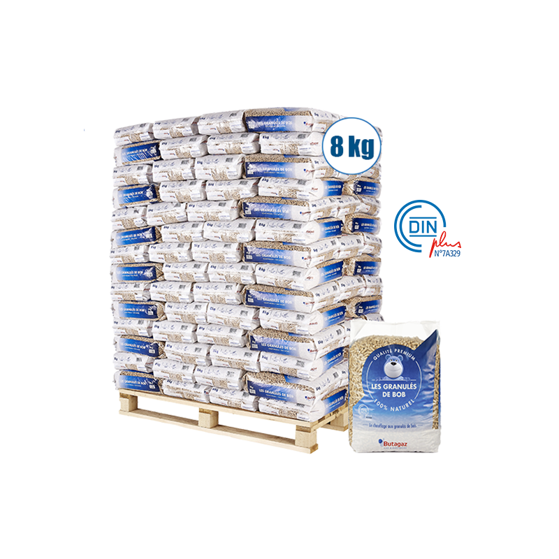 Butagaz Holzpellets, 126 x 8 kg Säcke – Bild 2