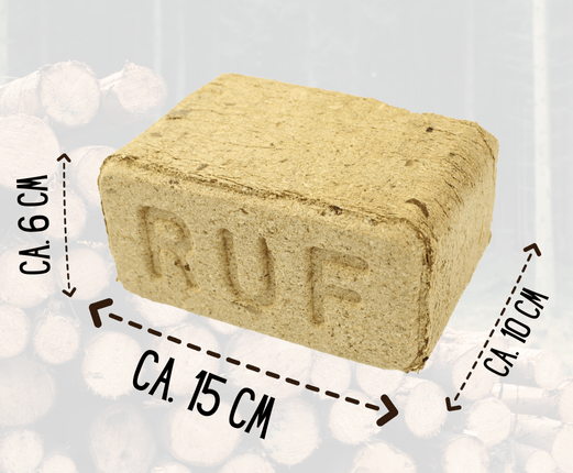 RUF Holzbriketts 960 kg Palette – 96 × 10 kg – DIN EN ISO 17225-3 – „Unser Sparfuchs“ – Bild 6