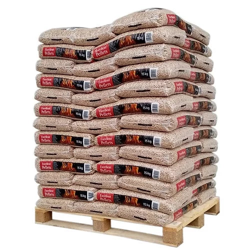 Französische Holzpellets Natural Energie – Palette 1050 kg (70 Säcke) – Produktfoto von RUNDHOLZ Uhlstädt