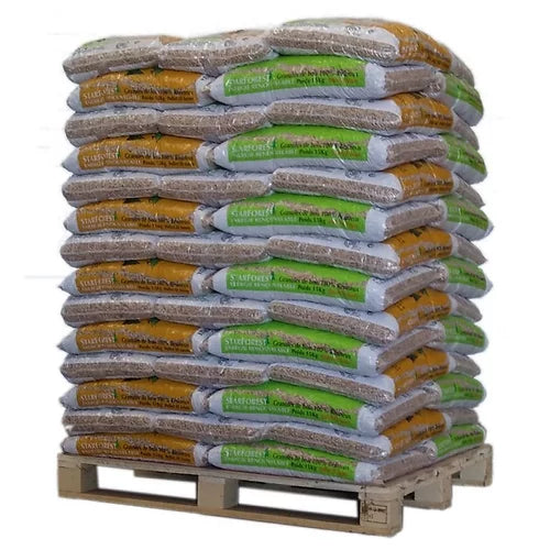 Starforest Premium Holzpellets (DINplus) – Palette 1050 kg (70 Säcke) – Produktfoto von RUNDHOLZ Uhlstädt