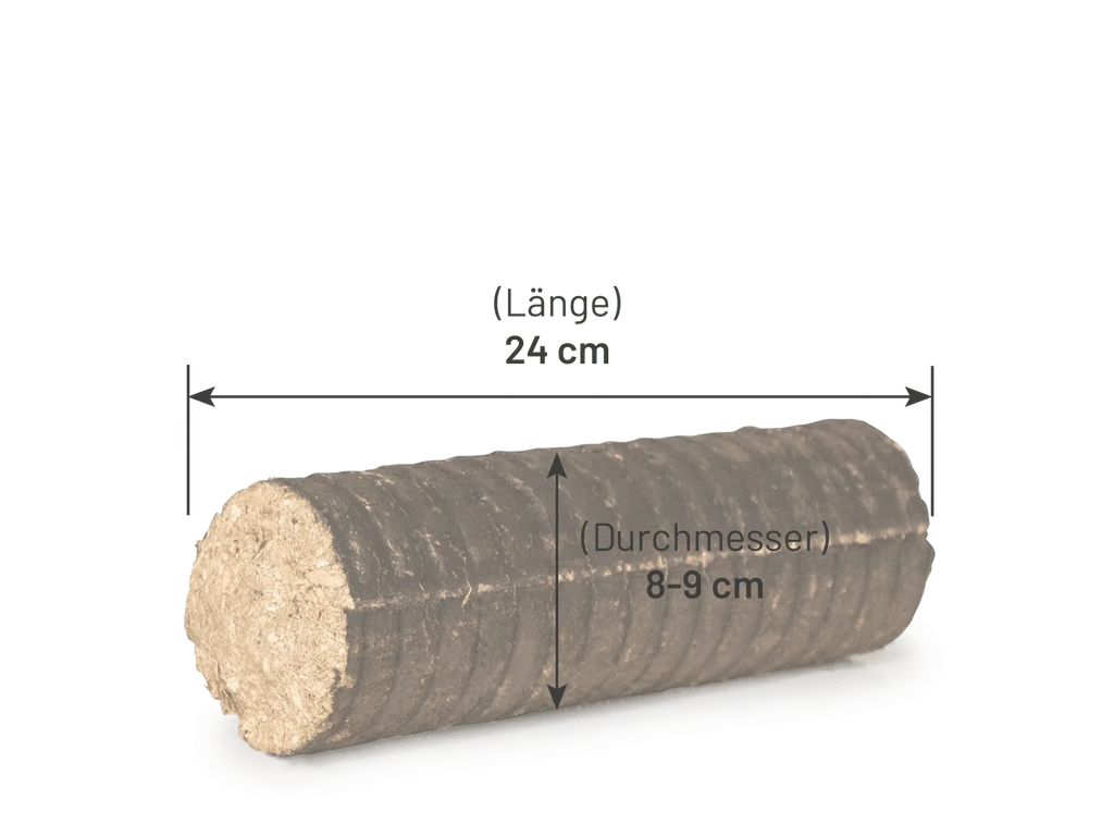 Heizfuxx Nestro M Holzbriketts Hartholz im Karton 12kg x 25 Karton 300kg Palette – Bild 3