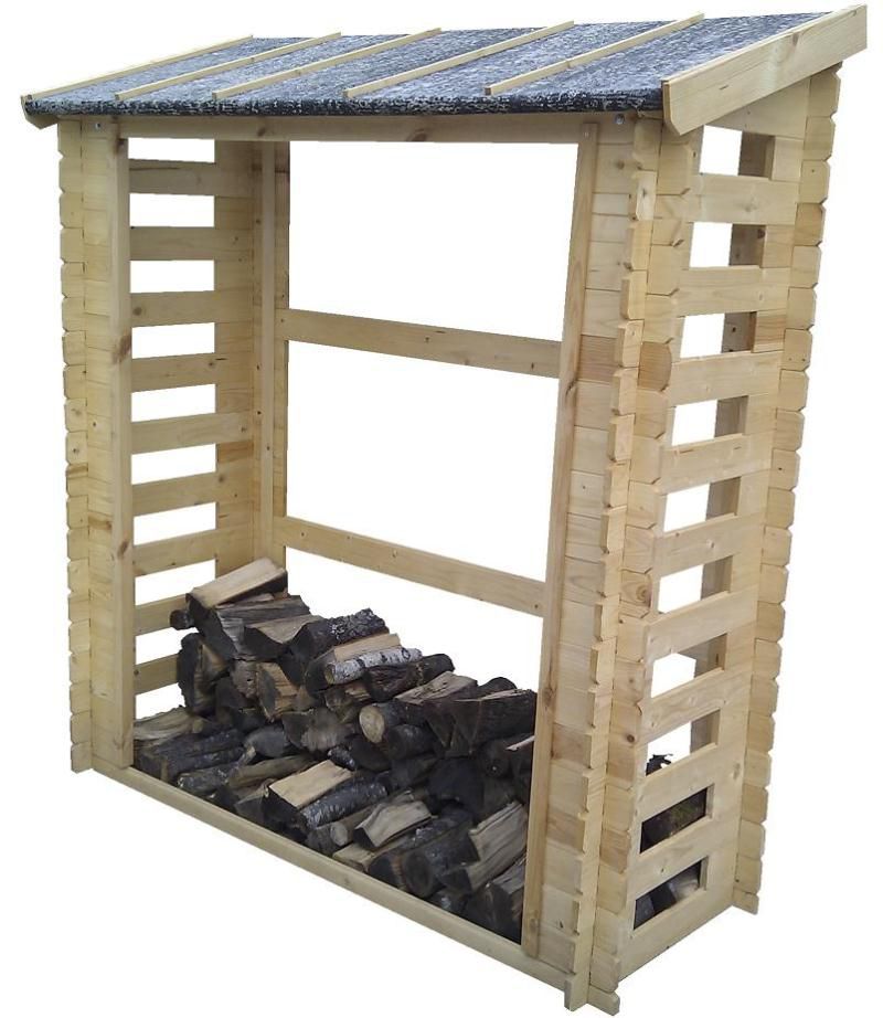Kaminholz-Unterstand Roma - 1,80 x 0,70 Meter