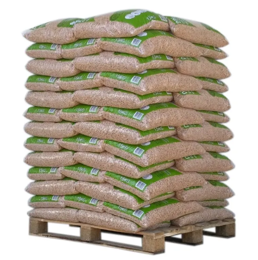 Din Pellets – Palette mit 65 Säcken à 15 kg – Bild 1
