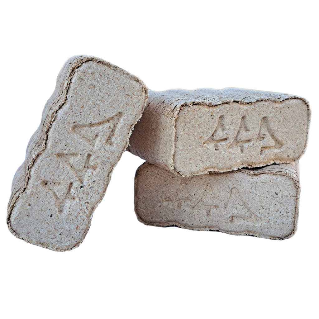 NEU: 960kg Würfel-Nadelholz-Briketts wellenform